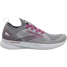 Brooks Women's Levitate StealthFit 5 Running White/Pink Shoes Brooks Women's Levitate StealthFit 5 Running White/Pink Shoes