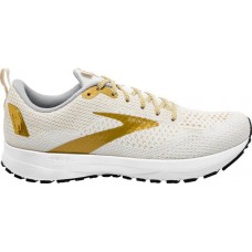 Brooks Women's Revel 4 Running White/Gold Shoes Brooks Women's Revel 4 Running White/Gold Shoes