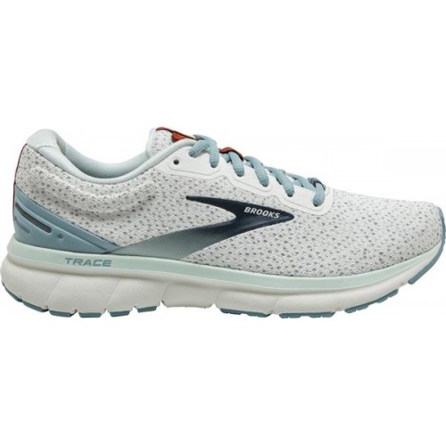 Brooks Women's Trace Running White/Aqua Shoes Brooks Women's Trace Running White/Aqua Shoes