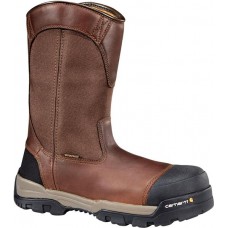 Carhartt Men's Ground Force 10'' Waterproof Composite Toe Wellington Work Peanut Boots