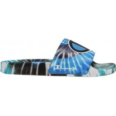 Champion Men's IPO Tie Dye Black/Blue Slides