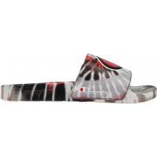 Champion Men's IPO Tie Dye Red/Black Slides
