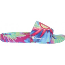 Champion Women's IPO Tie Dye Pink/Yellow Slides