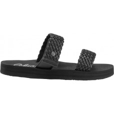Cobain Women's Braided Bounce Slide Black Sandals