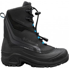 Columbia Kids' Bugaboot Plus IV Omni-Heat 400g Waterproof Winter Black/Hyper Blue Boots