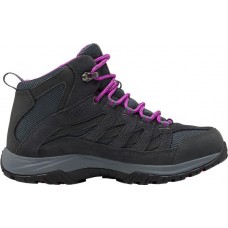 Columbia Women's Crestwood Mid Waterproof Hiking Graphite/Bright Plum Boots