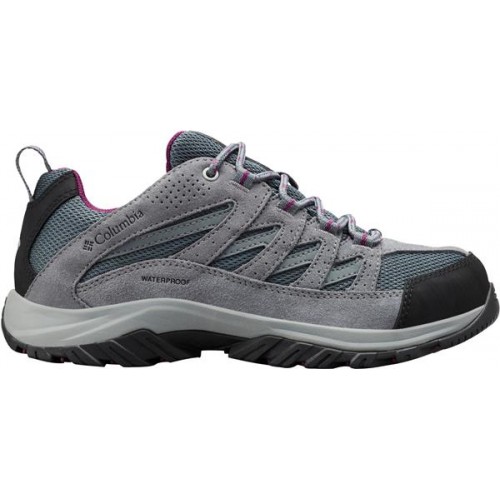 Columbia Women's Crestwood Waterproof Hiking Graphite/Wild Iris Shoes Columbia Women's Crestwood Waterproof Hiking Graphite/Wild Iris Shoes
