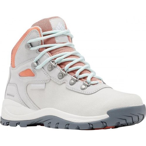Columbia Women's Newton Ridge Waterproof Hiking Grey/Coral Boots Columbia Women's Newton Ridge Waterproof Hiking Grey/Coral Boots