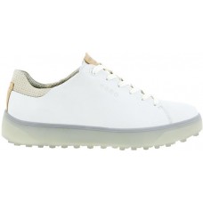 ECCO Women's Tray Laced Golf Bright White Shoes