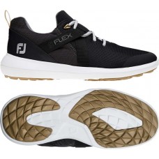 FootJoy Men's 2019 Flex Spikeless Golf Black Shoes
