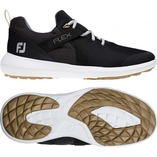 FootJoy Men's 2019 Flex Spikeless Golf Black Shoes FootJoy Men's 2019 Flex Spikeless Golf Black Shoes
