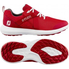 FootJoy Men's 2019 Flex Spikeless Golf Red Shoes