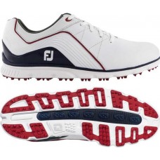 FootJoy Men's 2019 Pro/SL Golf Shoes Previous Season White/Navy/Red Style FootJoy Men's 2019 Pro/SL Golf Shoes Previous Season White/Navy/Red Style