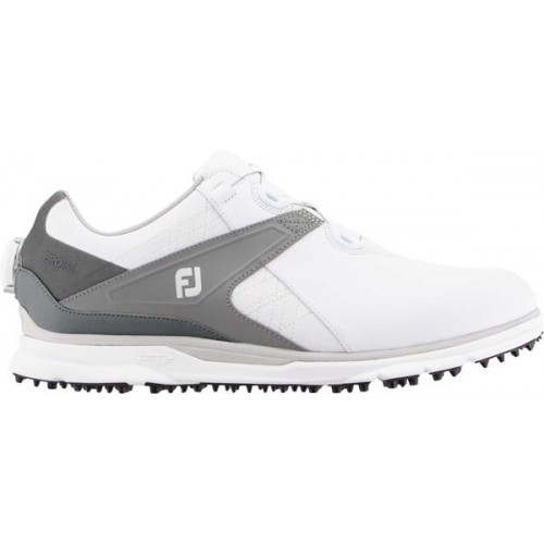 FootJoy Men's 2020 Pro/SL BOA Golf Shoes Previous Season White/Grey Style FootJoy Men's 2020 Pro/SL BOA Golf Shoes Previous Season White/Grey Style