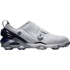 FootJoy Men's 2022 Tour Alpha Double BOA Golf White/Navy Shoes