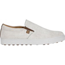 FootJoy Men's Club Casuals Spikeless Slip-On Golf White Shoes