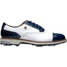 FootJoy Men's DryJoys Premiere Tarlow Golf White/Navy Shoes FootJoy Men's DryJoys Premiere Tarlow Golf White/Navy Shoes