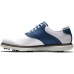 FootJoy Men's Traditions Cleated Golf White/Blue Shoes FootJoy Men's Traditions Cleated Golf White/Blue Shoes