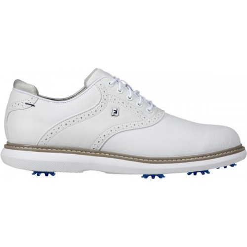 FootJoy Men's Traditions Cleated Golf White Shoes FootJoy Men's Traditions Cleated Golf White Shoes