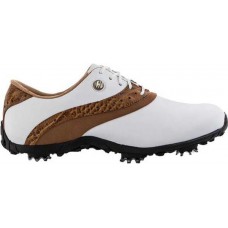 FootJoy Women's LoPro Golf White/Tan Shoes FootJoy Women's LoPro Golf White/Tan Shoes