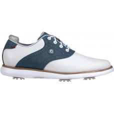 FootJoy Women's Traditions 21 Golf White/Blue Shoes
