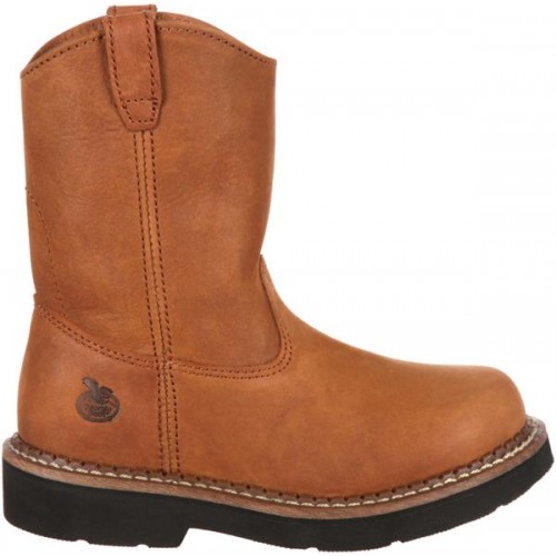 Georgia Boot Kids' Wellington Work Brown Boots Georgia Boot Kids' Wellington Work Brown Boots