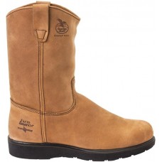 Georgia Boot Men's Farm & Ranch Wellington Comfort Core Work Mississippi Tan Boots