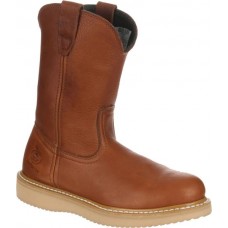 Georgia Boot Men's Farm & Ranch Wellington Work Barracuda Gold Boots Georgia Boot Men's Farm & Ranch Wellington Work Barracuda Gold Boots