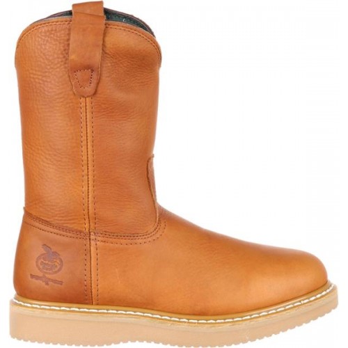 Georgia Boot Men's Wedge Wellington EH Steel Toe Work Gold Boots Georgia Boot Men's Wedge Wellington EH Steel Toe Work Gold Boots