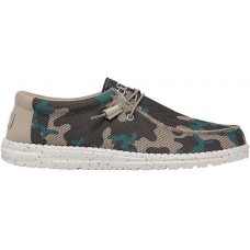 Hey Dude Men's Wally Sox Funk Shoes, Safari Camo