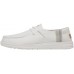 Hey Dude Women's Wendy Linen White Loafers, Linen
