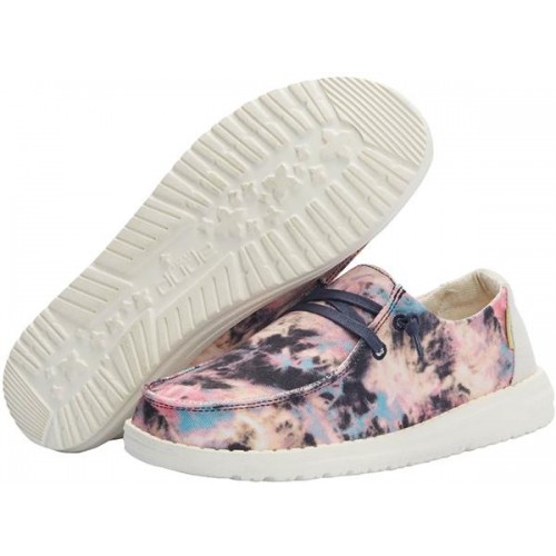 Hey Dude Women's Wendy Tie Dye Shoes, Navy/Pink Hey Dude Women's Wendy Tie Dye Shoes, Navy/Pink