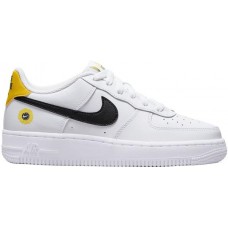 Nike Kids' Grade School Air Force 1 White/Black/Dark Grey Shoes Nike Kids' Grade School Air Force 1 White/Black/Dark Grey Shoes