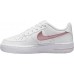 Nike Kids' Grade School Air Force 1 White/Pink Shoes Nike Kids' Grade School Air Force 1 White/Pink Shoes