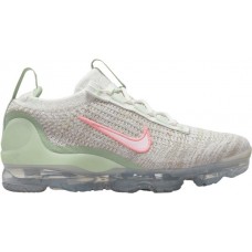 Nike Kids' Grade School Air VaporMax 2021 Flyknit Sail/Pink Force Shoes