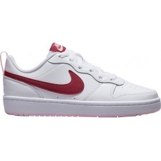 Nike Kids' Grade School Court Borough Low 2 WHITE/BEETROOT/PINK Shoes Nike Kids' Grade School Court Borough Low 2 WHITE/BEETROOT/PINK Shoes