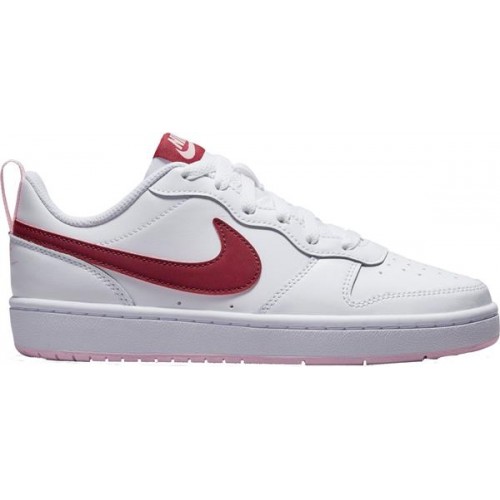 Nike Kids' Grade School Court Borough Low 2 WHITE/BEETROOT/PINK Shoes Nike Kids' Grade School Court Borough Low 2 WHITE/BEETROOT/PINK Shoes