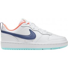 Nike Kids' Grade School Court Borough Low 2 White/Purple/Mango Shoes Nike Kids' Grade School Court Borough Low 2 White/Purple/Mango Shoes