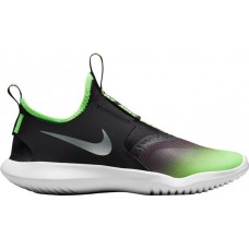 Nike Kids' Grade School Flex Runner Running Black/Green Shoes Nike Kids' Grade School Flex Runner Running Black/Green Shoes