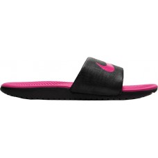 Nike Kids' Grade School Kawa Black/Pink Slides Nike Kids' Grade School Kawa Black/Pink Slides