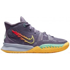 Nike Kids' Grade School Kyrie 7 Basketball Purple/Yellow Shoes