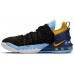 Nike Kids' Grade School LeBron 18 Basketball Black/Gold/Purple Shoes
