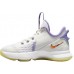 Nike Kids' Grade School LeBron Witness 5 Basketball White/Bronze/Citron Shoes