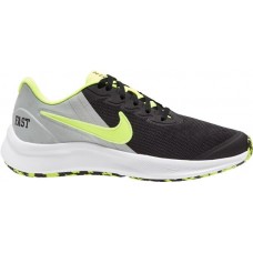 Nike Kids Grade School Star Runner 3 Black/Cool Grey/Volt Shoes