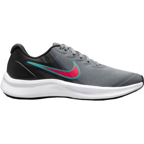 Nike Kids Grade School Star Runner 3 Black/Red/Grey Shoes Nike Kids Grade School Star Runner 3 Black/Red/Grey Shoes