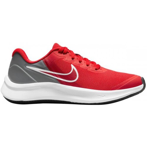 Nike Kids Grade School Star Runner 3 Red/Grey Shoes Nike Kids Grade School Star Runner 3 Red/Grey Shoes