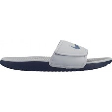 Nike Kids' Kawa Adjustable Grey/Navy Slides