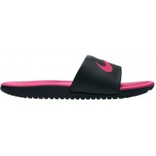 Nike Kids' Kawa Black/Pink Slides Nike Kids' Kawa Black/Pink Slides