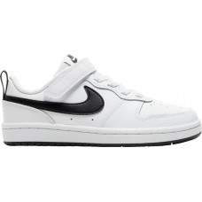 Nike Kids' Preschool Court Borough Low 2 Solid White Shoes Nike Kids' Preschool Court Borough Low 2 Solid White Shoes