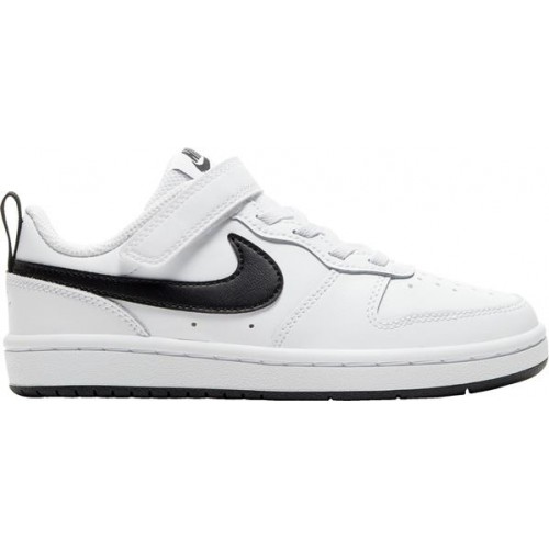 Nike Kids' Preschool Court Borough Low 2 Solid White Shoes Nike Kids' Preschool Court Borough Low 2 Solid White Shoes